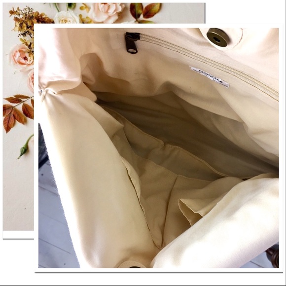 Hand Crafted Macrame BohoCanvas Large Shoulder Bag - Picture 7 of 8